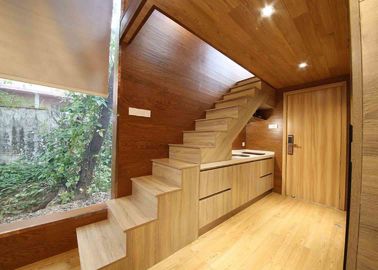 Casa de madeira de alumínio da aviação luxuoso com a casa de campo à prova de som de pouco peso de Wateproof