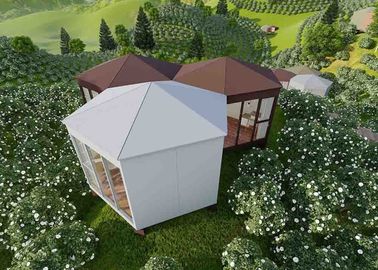 A casa luxuosa pré-fabricada brilhante da casa de campo/casa pré-fabricada modular moderna dirige