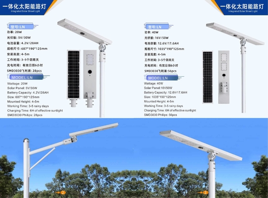 Iluminação solar exterior LED poste de iluminação de rua lâmpada solar Iluminação solar e vento complementar exterior